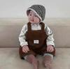 Korean Retro Corduroy Overalls for Infants - Cute & Versatile Autumn/Winter Jumpsuit for Boys & Girls