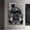 Poster Amuzant pentru Peretele Băii Imprimeuri cu Portrete Amuzante Artă Cinematografică Vintage Pictură pe Pânză Decorațiuni Negru și Alb pentru Toaletă