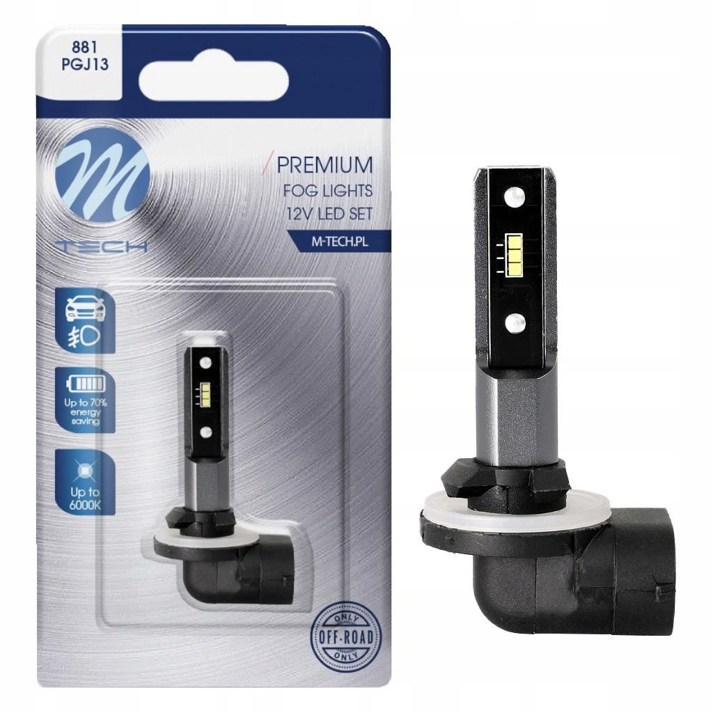 881 LED H27 12V PGJ13 ŽIAROVKA Biela 6000K