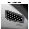 For BMW F30 F32 F34 F35 Made of Alcantara Dashboard Side Air Vent Outlet Trim Frame Performance Sticker Car Interior Accessories
