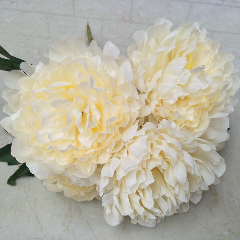 Silk Peony Oversized Flowers With Artificial Blooms For Wedding Decorations