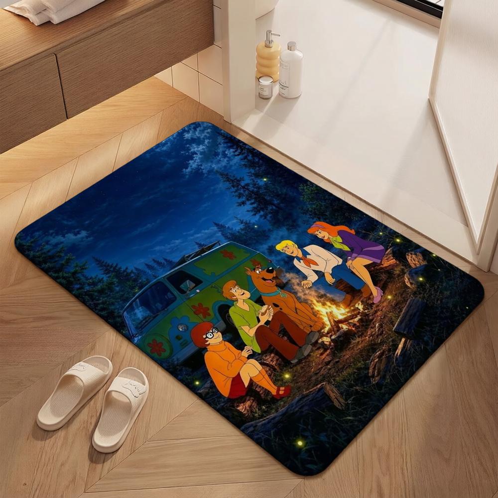Mystery Inc Campfire Night Tales Printed Rug Soft Texture Nonslip Carpet For Kids Bedroom Play Area Home Decor Great Holiday Gift