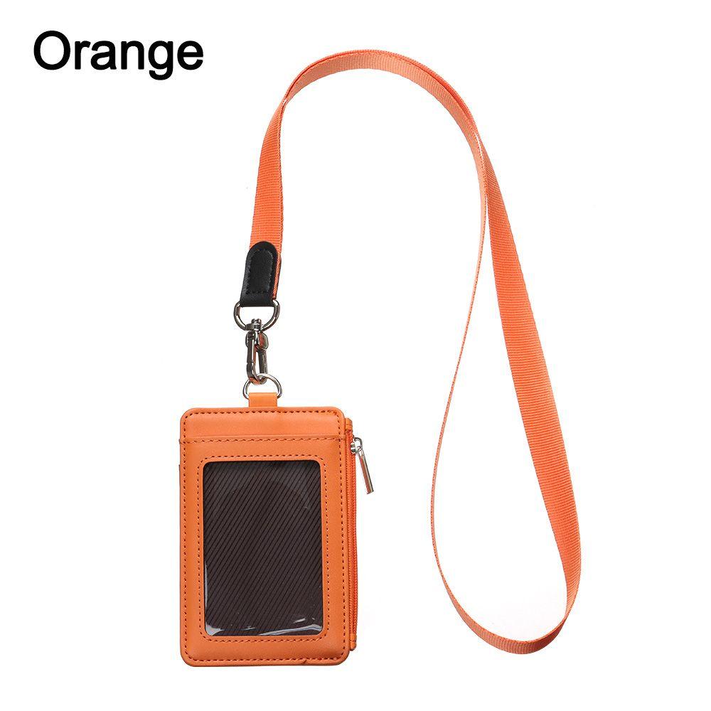 New Portable Zipper Bag Card Case Card Badge Holder Coin Purse Card Bag