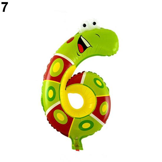 Cute Animal Balloons Kids Party Decor Ballon Birthday Wedding Number Foil Gift