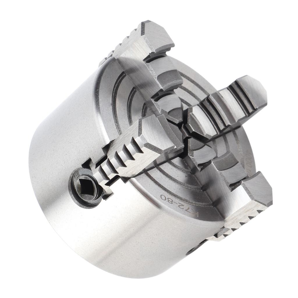 3inch K72‑80 4‑Jaw Independent & Reversible Jaw Metal Lathe Chuck Turning Machine Accessories