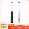 Wireless Electric Milk Frother - USB Rechargeable Handheld Coffee Blender Stick