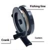 1/2PCS Ice Fishing Wheel Winter Fishing Wheel Small Sea Pole Wheel Fishing Reel Throwing Rod Plastic Wheel