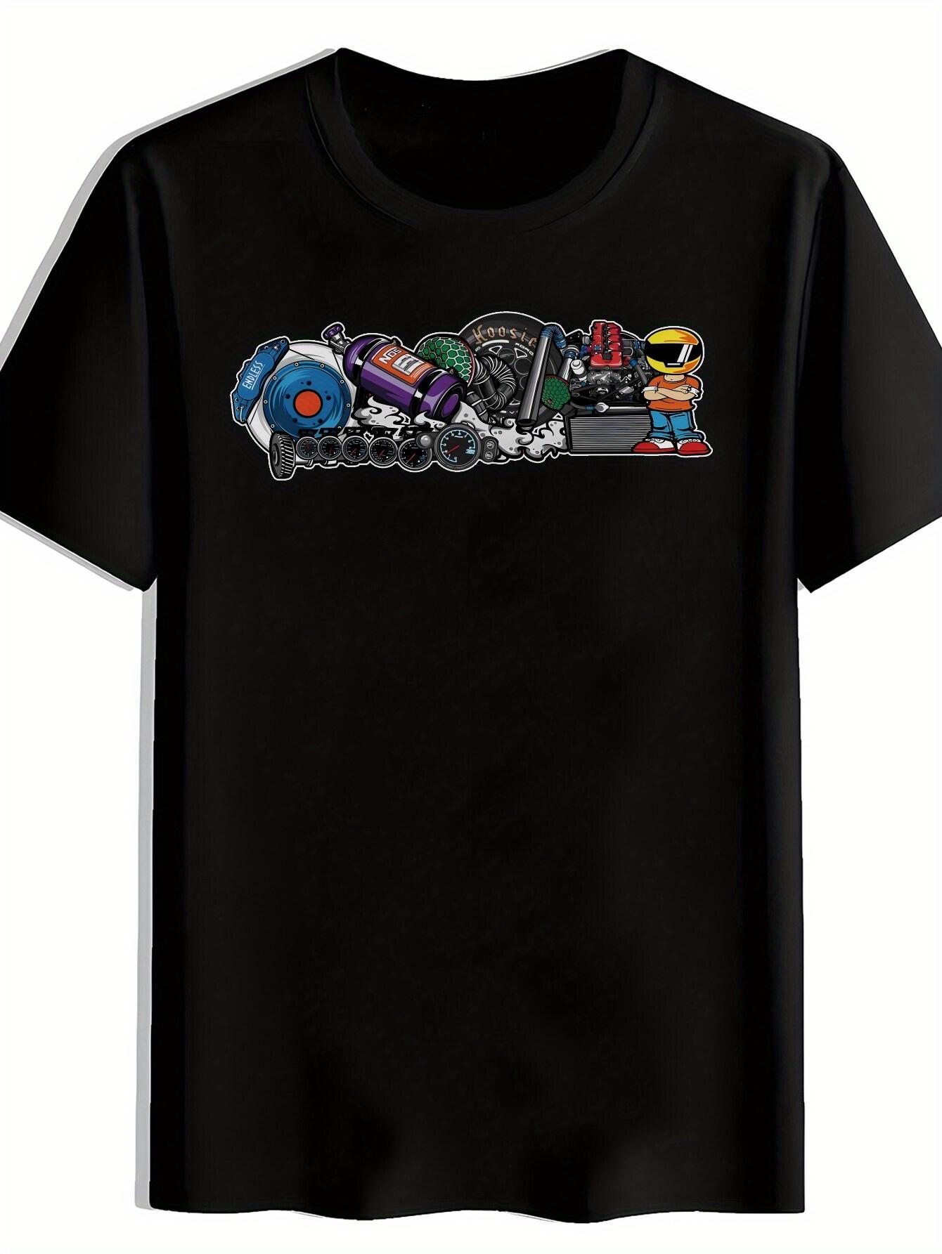 T-shirt A Print Crew Neck Sweatshirt Featuring a Vintage Pop Band M