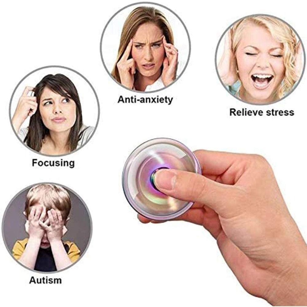 Dragon Wings Hand Spinner Zinc Zinc Alloy Fingertip Gyro Punk Metal Rainbow Finger Spinner  Children Toys