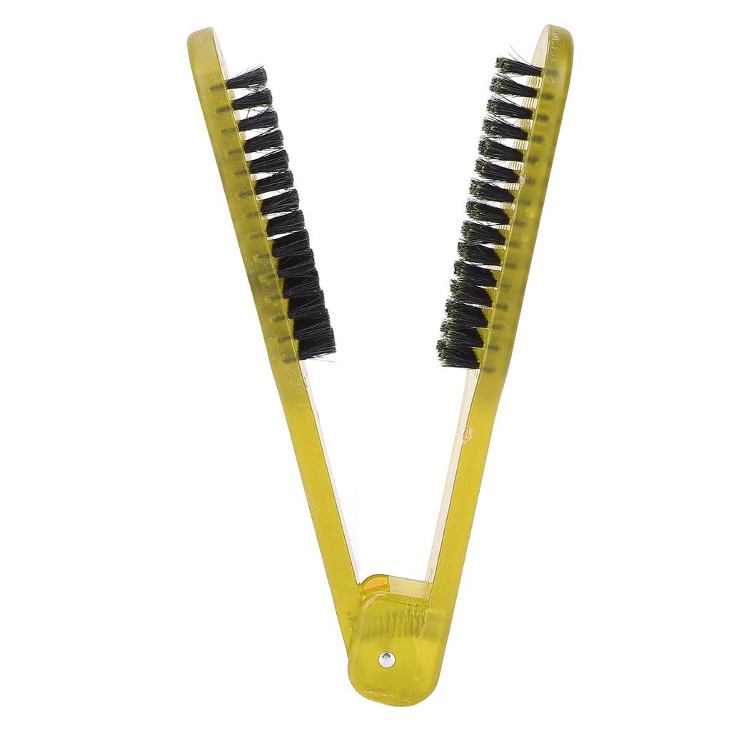 Perie de păr cu peri antistatică rezistentă la căldură cu două fețe pieptene galben
