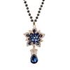 Sweater Chain Long Autumn and Winter Necklace Women's Simple High-end Clothes Accessories Retro Crystal Geometric Modeling Retro Style