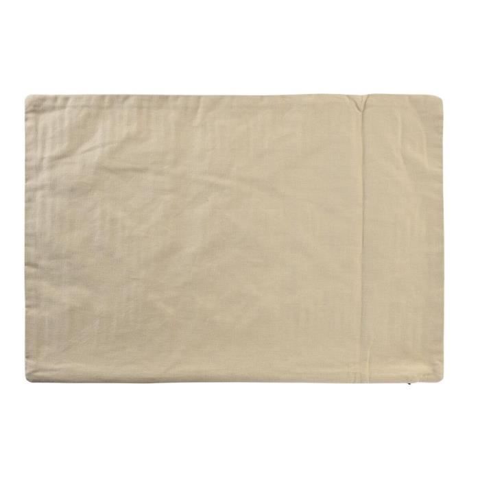 Housse De Coussin - Item Home - Beige - 60 X 1 X 40 Cm - Rectangulaire - Coton Naturel