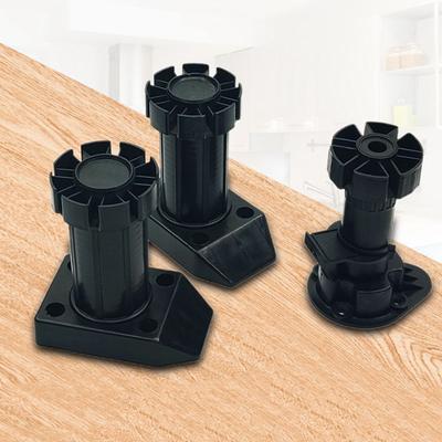 Black Durable For Kitchen Bathroom Thicken Adjustable Wear-resistant Sofa Leg Cabinet Leg Furniture Replace Feet Cupboard Foot