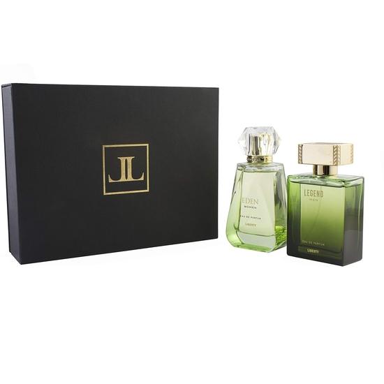 Liberty Luxury Combo Pack - Legend For Men, Eden For Women (100ml Each) Liquid Eau De Parfum (EDP) Crafted In France, Long Lasting Smell