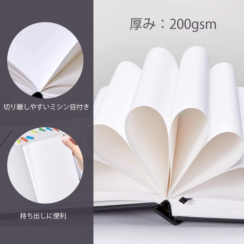 Ohuhu Heavyweight 200gsm 175mm x Mini Suitable for Colored Alcohol Illustration and and Christmas Gift Sketchbook, Paper, 165mm, Marker-Ready,