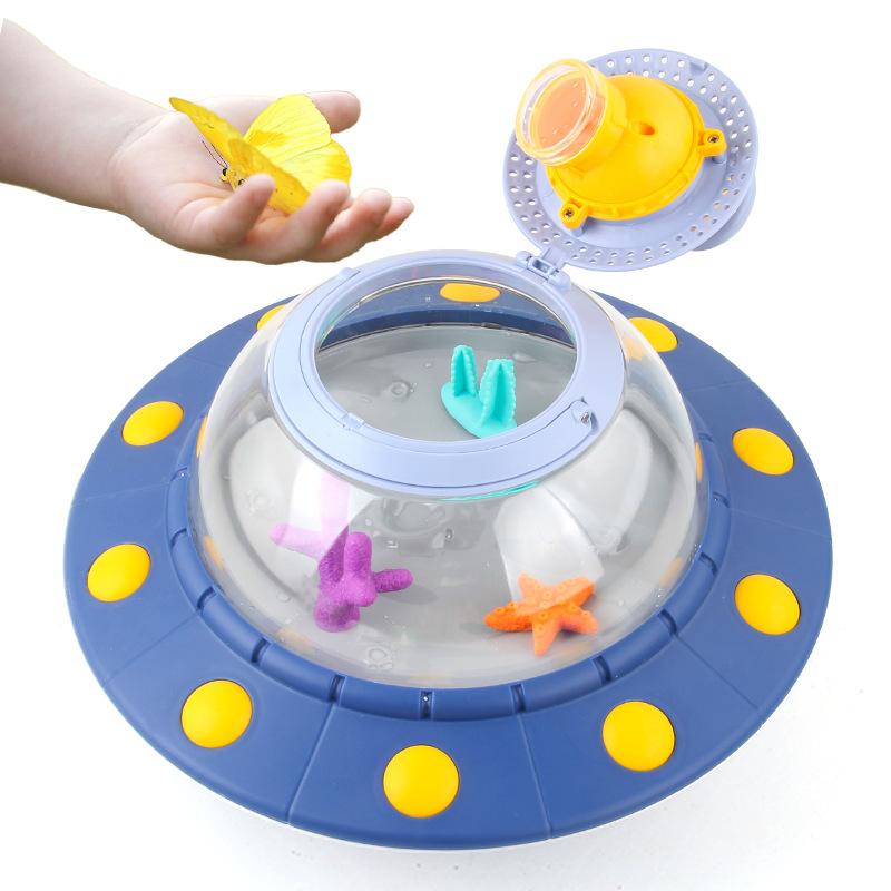 Children'S Microscopic Creature Ufo Observation Bucket, Scientific Experiment Toy Animal Insect Observation Bucket