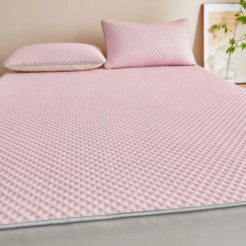 Summer Washable Ice Silk Bean Pattern Breathable Anti-Slip Double-Sided Crib Mattress