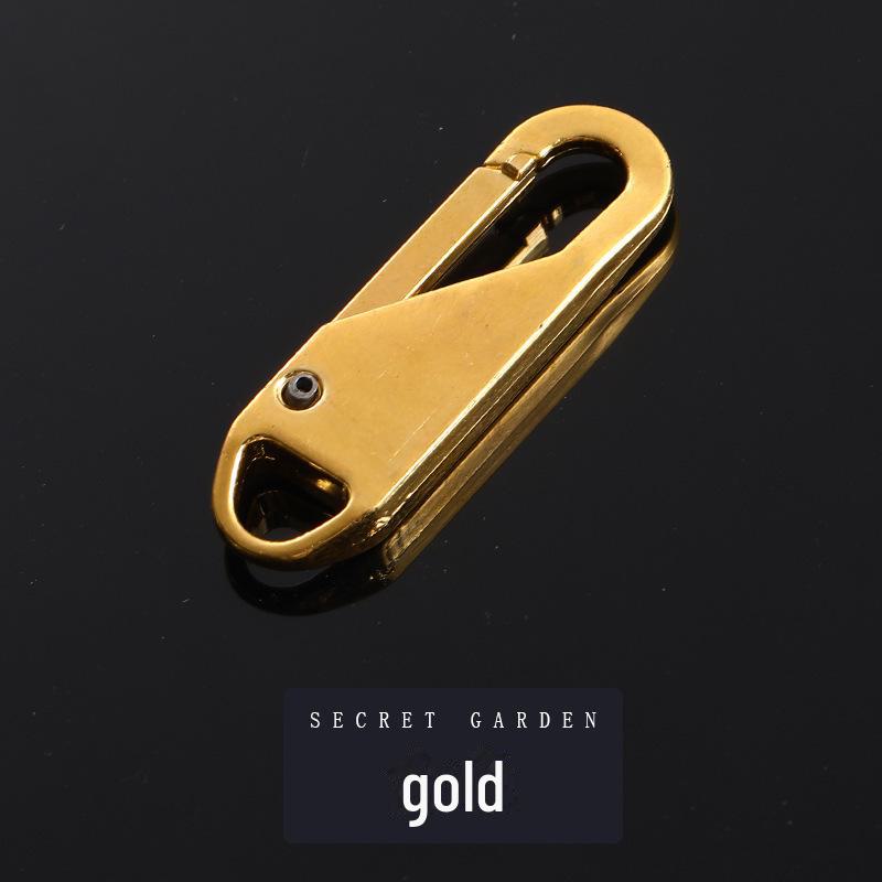 

Съемный язычок молнии для ремонта, тянущийся аксессуар золотой