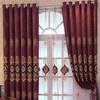 2PCS European-style Chenille Embroidered Thickening Blackout Curtains High-grade Living Room Bedroom Balcony Floor-to-ceiling Windows Nordic Curtains