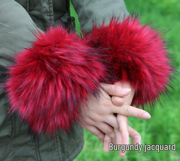 Women's Fluffy Faux Fur Wristband & Cuff Sleevelets