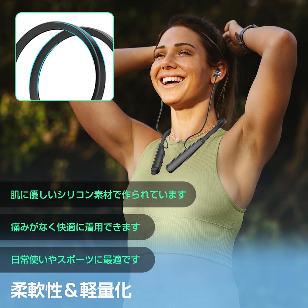 LAMA Continuous Bluetooth Neckband Wireless Noise Bluetooth Fast Automatic IPX4 Lightweight 80-Hour Playback, 5.4 Earphones, Cancelling, Sports,