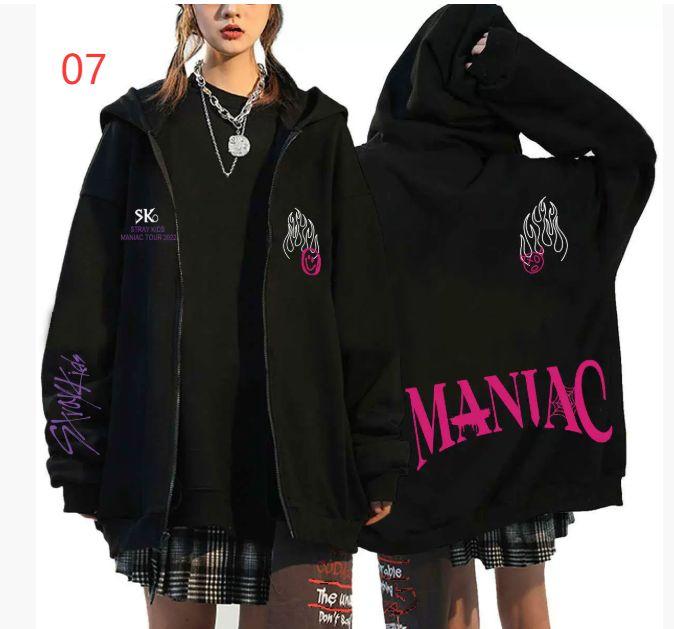 [USED] STRAY KIDS Hoodie, Harajuku Style, Graphic Print, Skez Merchandise