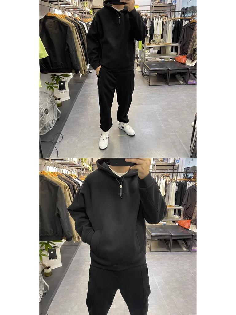 Men's High-End Velvet Outdoor Sports Hoodie: Skin-Friendly, Comfortable Pullover Jacket for Autumn/Winter 2025