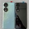 Für Honor 90 Gehärtetes Glas Rückseite Akkuabdeckung Für Honor 90 5G Rückabdeckung Gehäuse + Blitzabdeckung + Kameralinse
