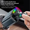180W Car Fast Charger USB Type-C Power Adapter Retractable Phone Charger With Roof Starlight For IOS Android Phones