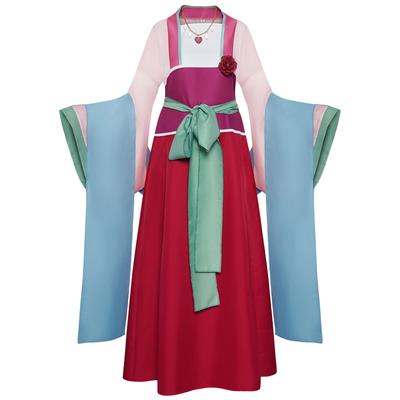 Maomao Cosplay Costume Anime Apothecary Diaries Mao Mao Pink Kimono Full Set Women Outfit With Necklace For Halloween Comic Con