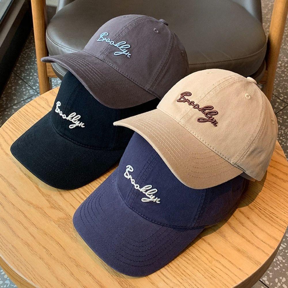 

Cotton Soft Top Hat Couple Baseball Cap Adjustable Hip-Hop Caps Streetwear Peaked Caps Summer