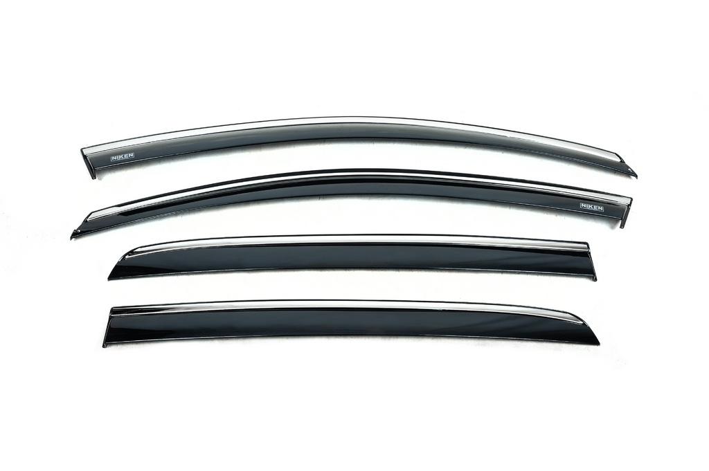 

Ветровики с хромом Niken (HB, 4 шт) для Volkswagen Golf 6