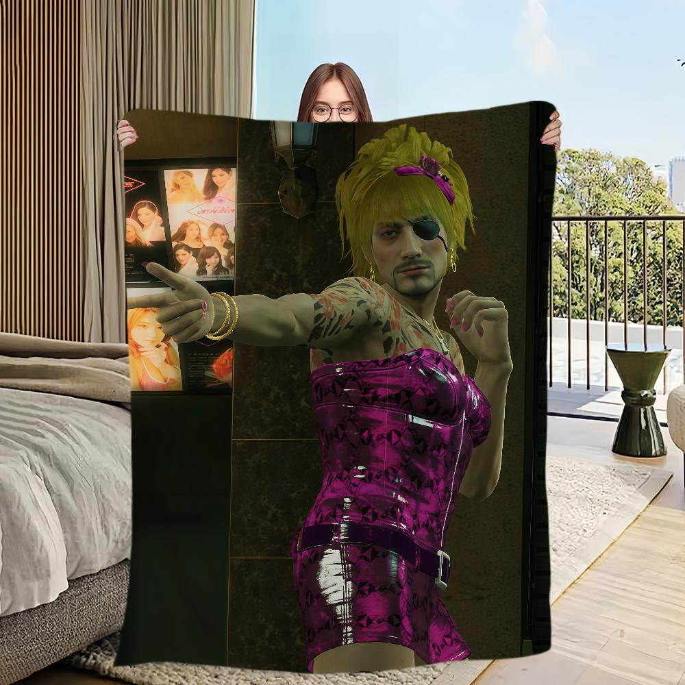 Y-Yakuza Game Goromi Blanket For Sofa Room Microfiber Bedding Blanket Office Travel Gift Home
