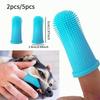 2/5Pcs Dog Toothbrush , Super Soft Nontoxic Silicone Dog Finger Toothbrush, Dog Cat Puppy Toothbrush for Teeth Cleaning