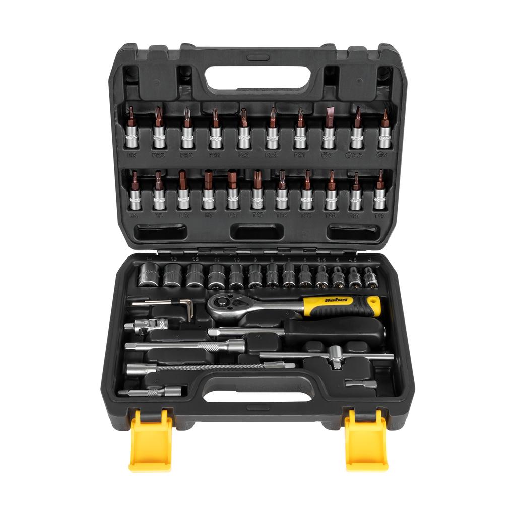 Rebel 46-piece ratchet socket wrench set