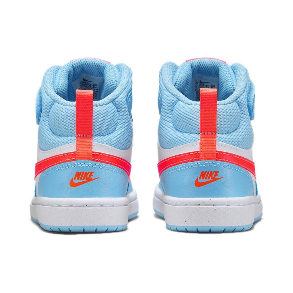 Nike Court Borough Mid 2 PS Aquarius Blue White Total Orange HF4792-407