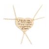 Meerpersoons Diamanten Hart & Letter Ketting voor Vriendinnen
