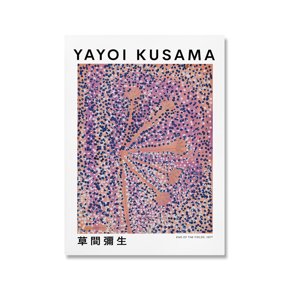 Yayoi Kusama Exhibition Posters and Print Japanese Artist Art Painting Canvas Picture Abstract Modern Museum For Home Wall Decor