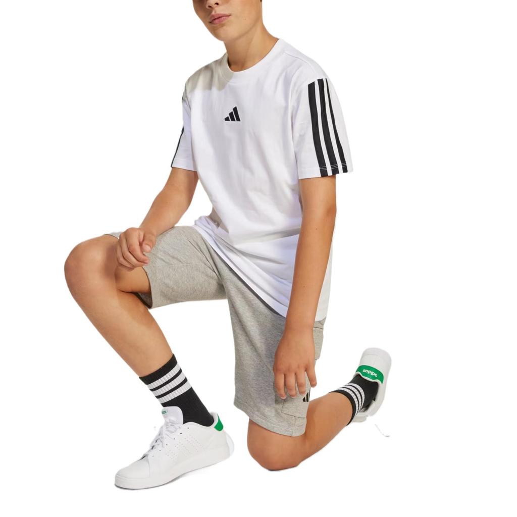 Adidas Breathable Comfortable Soft Short Sleeve T-Shirt Kids tops Black White JD6488