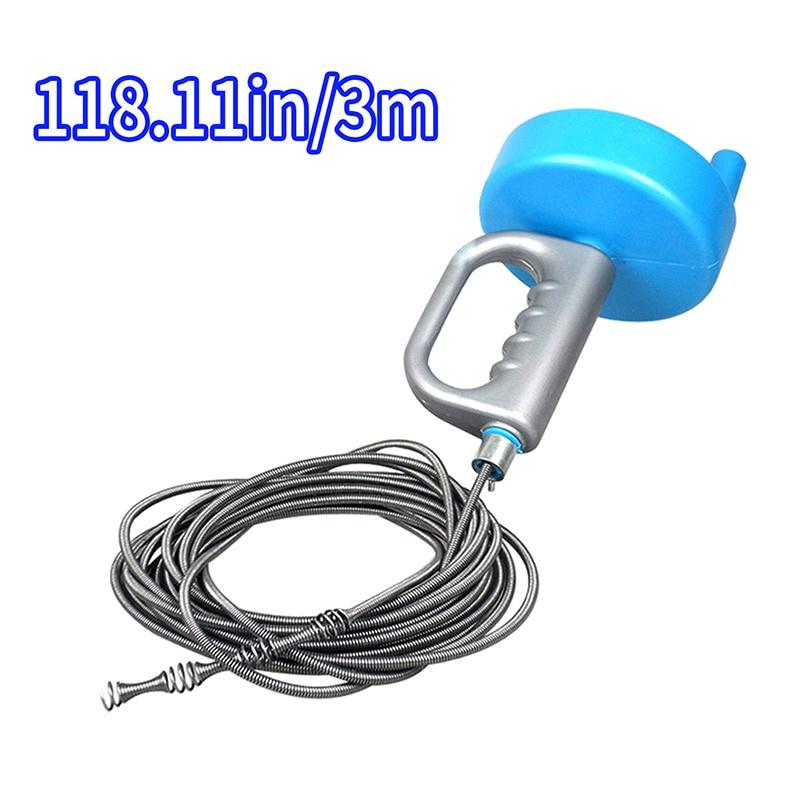 

Extendable Bathroom Kitchen Cleaning Tools 3/5 Meters Sewer Pipe Plunger Dredge Toilet Sink Drain Unblocker Handheld