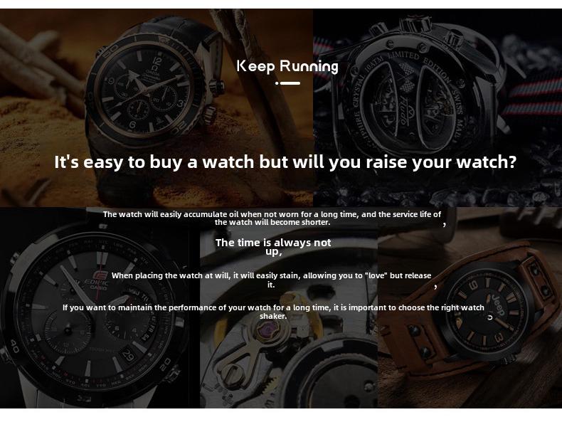 Automatic Watch Winder Box: 4+6 Watch Rotator Case for Mechanical Watches