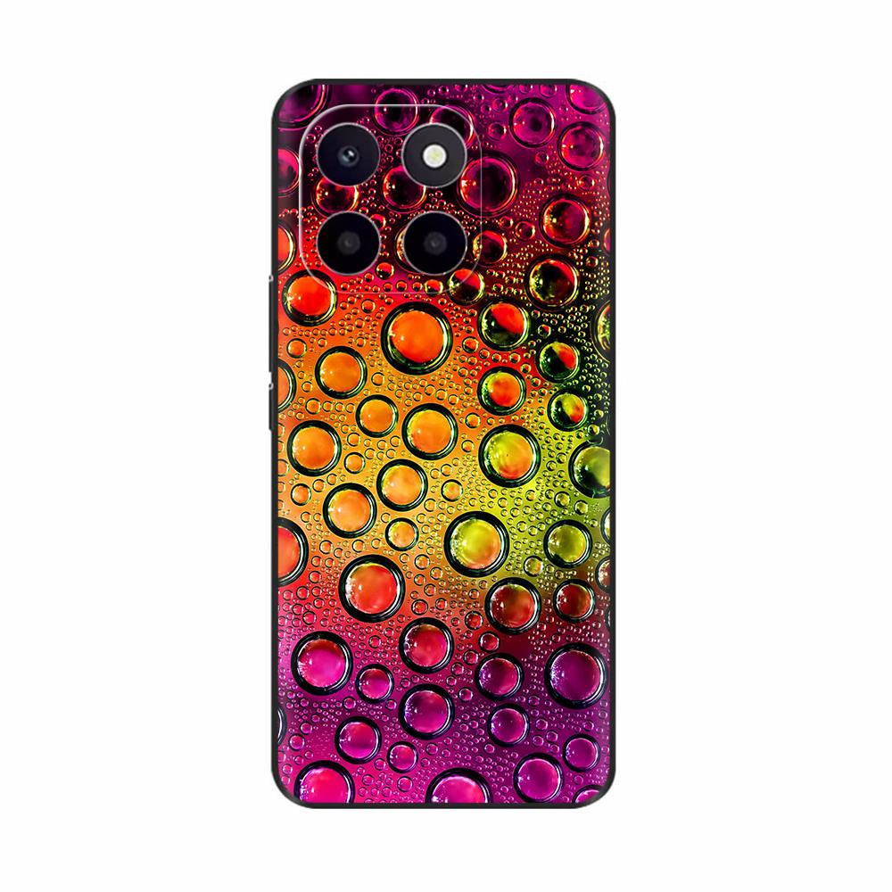 Pro Honor X6c Pouzdro Roztomilé TPU Silikonové Pouzdra na Telefon Pro Honor X6c Zadní Kryt HonorX6c X 6C Tištěná Květina Měkký Silikon Coque Fundas