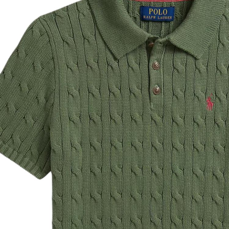 Polo Ralph Lauren Pullover Zopfmuster Baumwolle Gerippter Saum Kinder Kinderpullover 323962923-506
