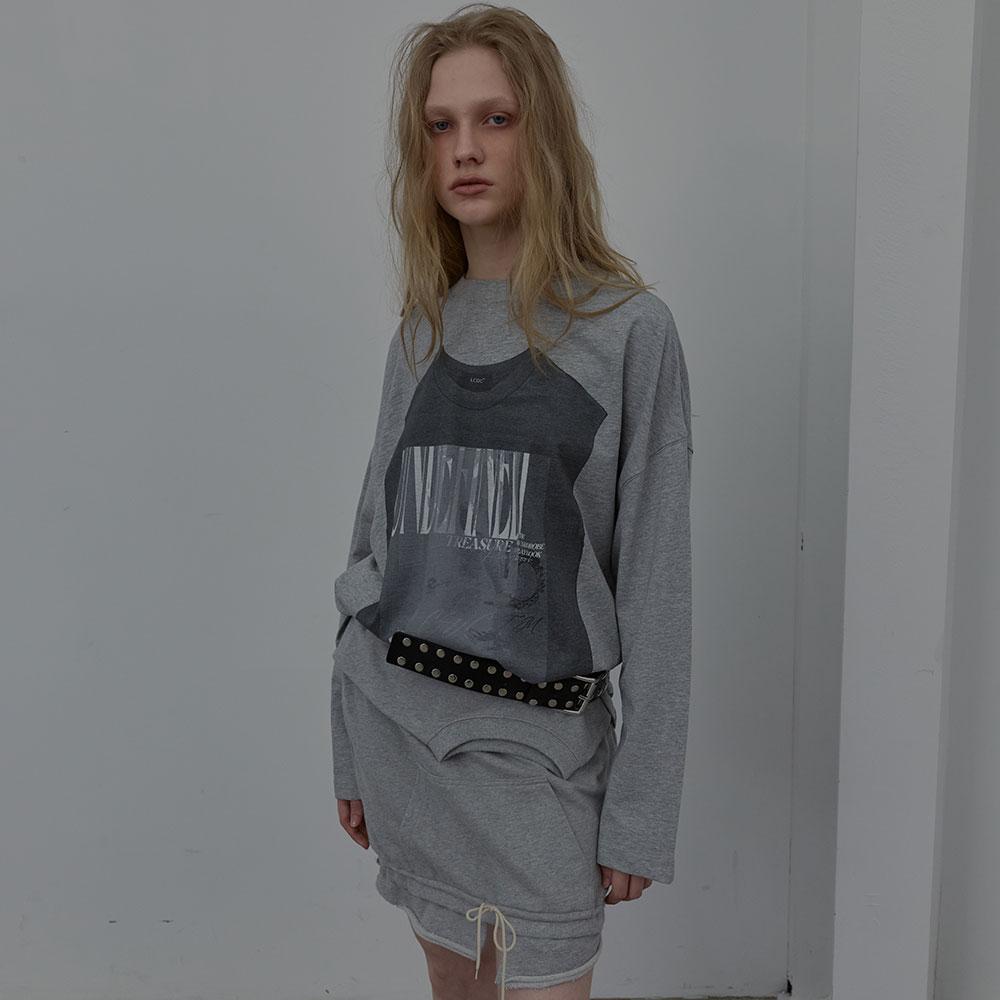 Lcdc Tm Neck-Line Sweat Skirt (Melange Grey)