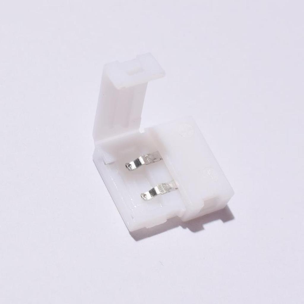 10Pcs No Soldering 2Pin Power Wire Connector LED Strips Lights Connector Splice Clip LED Strip Accessories Connectors