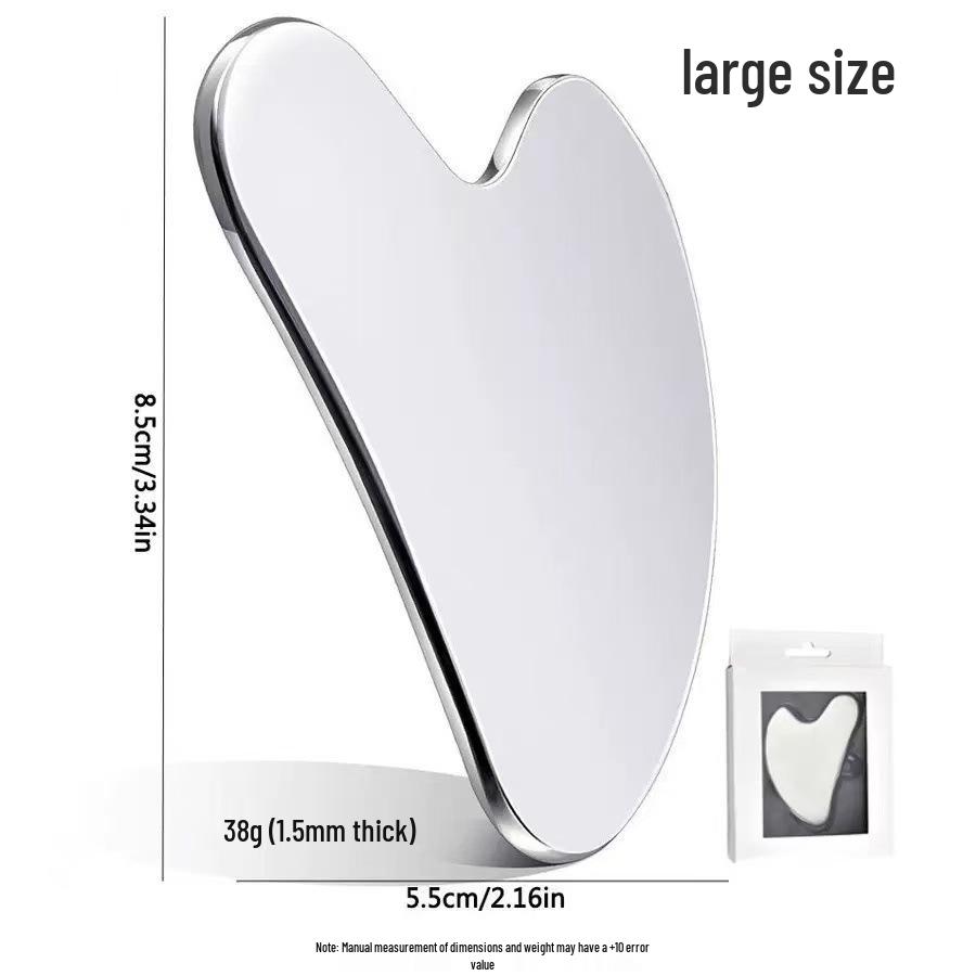 Stainless Steel Heart-Shaped Gua Sha Facial & Body Massage Tool