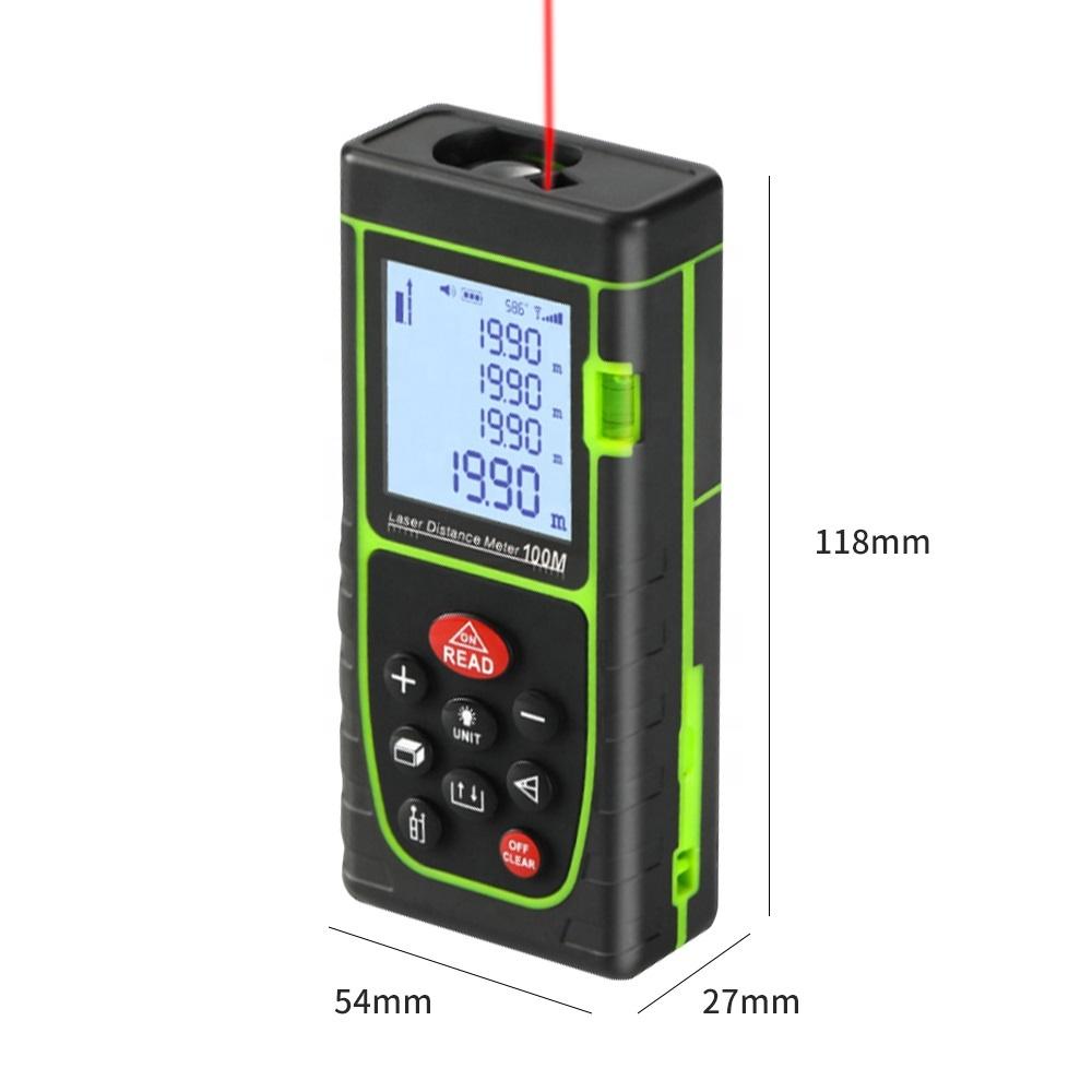 Laser Distance Meter 40M 60M 80M 100M Laser Rangefinder Trena Laser Tape Range Finder Build Measure Device Ruler Test Tool