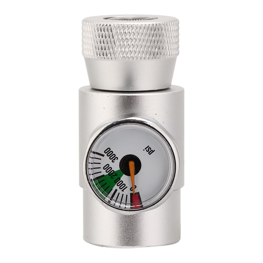CO2 Cylinder Refill Adapter Connector Gas Soda Regulator with 3000 Gauge Tool Accessory