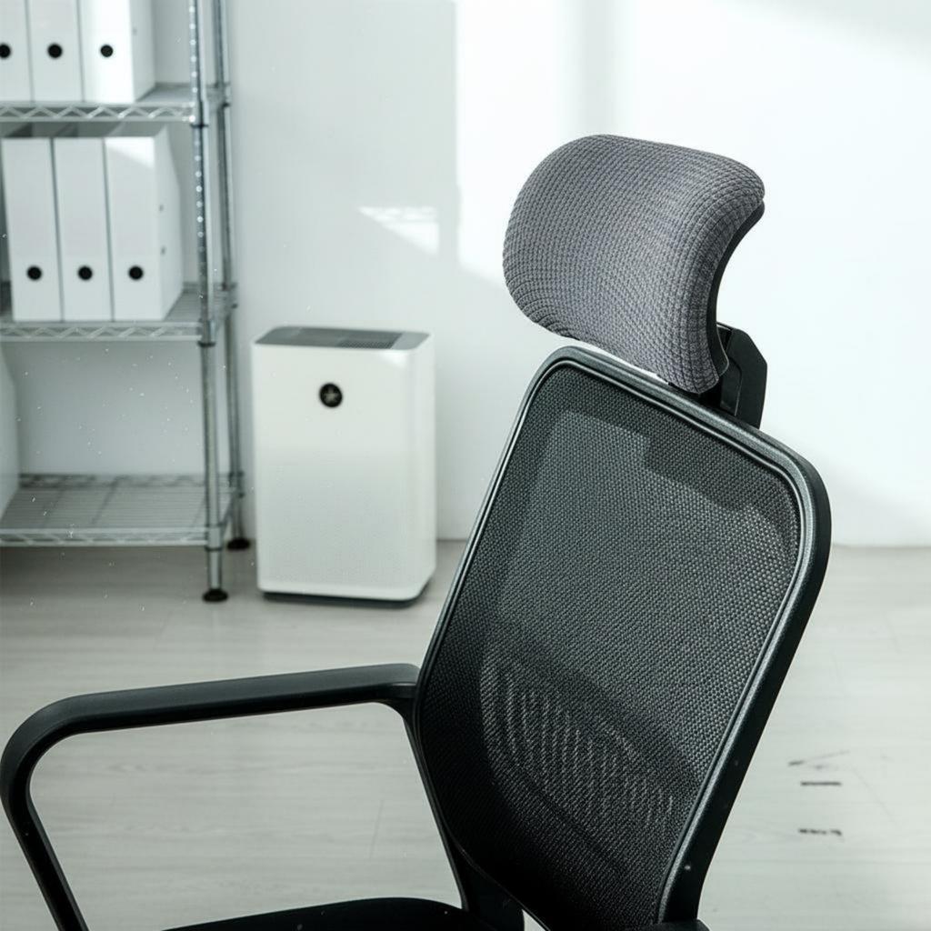 Office Chair Headrest Cover Waterproof Gaming Chair Headrest Cover Furniture Accessory Easy to Install Skin-Gentle for Players