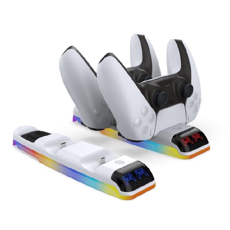 Efficient Wireless Double Slots Bracket Secure & Fast Charging Stand Mount Holder Rack For Slim Game Consoles Controller